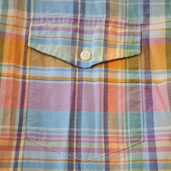 Ralph Lauren Men's Multicolor Plaid Shirt Beach Twill Sleeves Shirt, sz 2XL - Picture 8 of 16